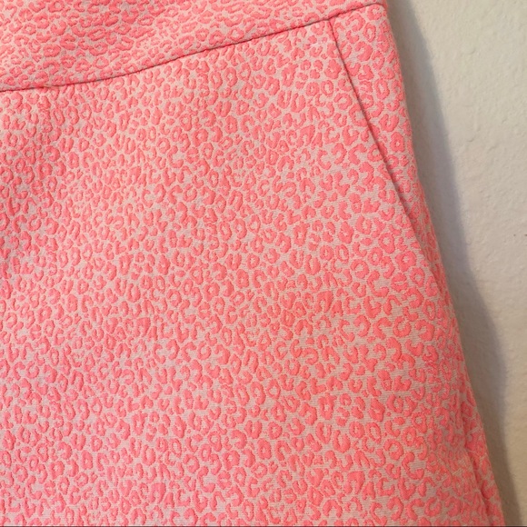 Express Nude and Neon Leopard Print Dress Shorts - Picture 2 of 7